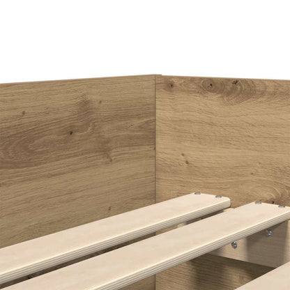 Bedframe met lade Artisan Eiken 90 x 200 cm Massief grenenhout