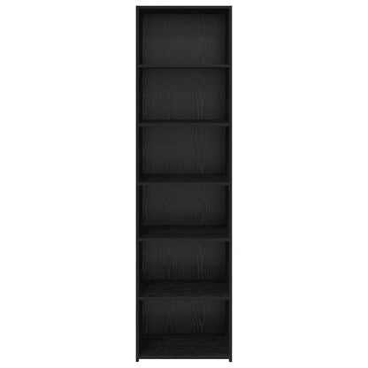 Kast Zwart Eiken 50 x 41 x 185 cm Bewerkt hout