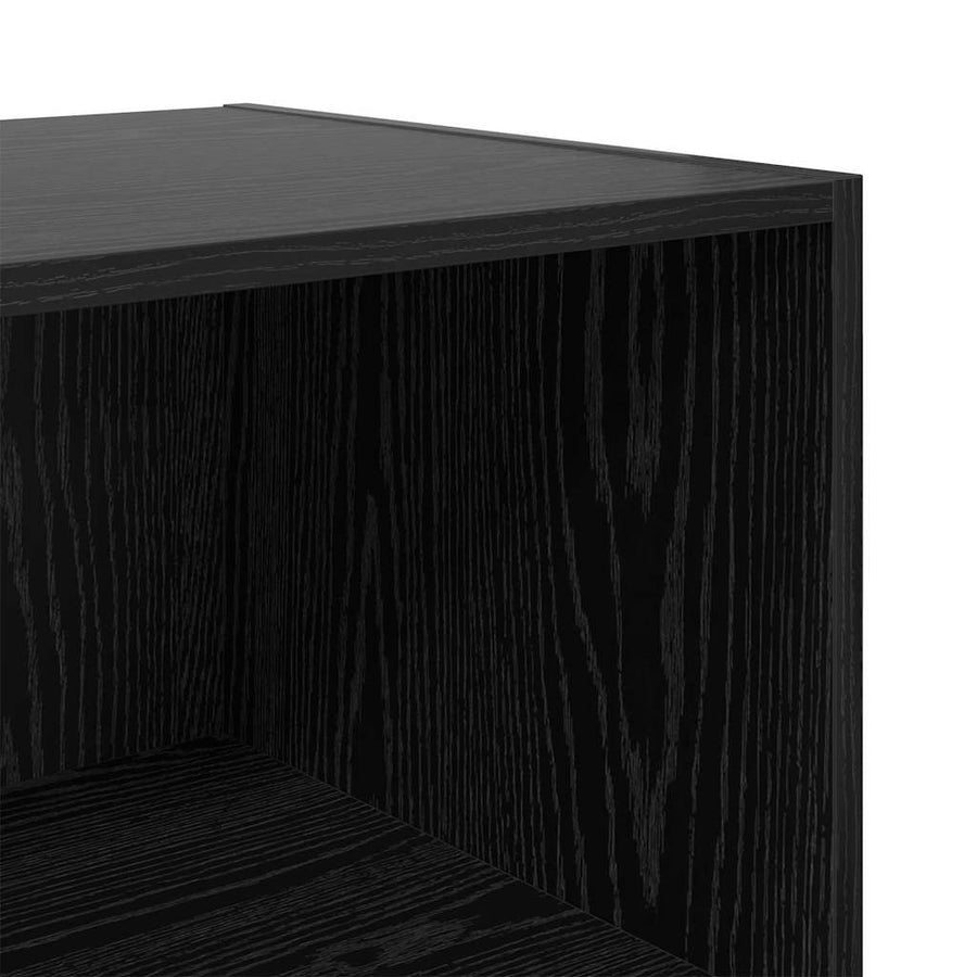 Kledingkast met plank Zwart Eiken 50 x 30 x 200 cm Bewerkt hout