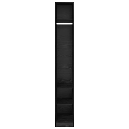 Kledingkast met plank Zwart Eiken 50 x 30 x 200 cm Bewerkt hout