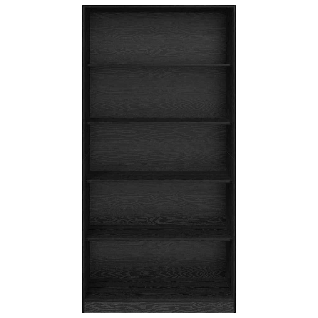 Kledingkast Zwart Eiken 100 x 50 x 200 cm Bewerkt hout