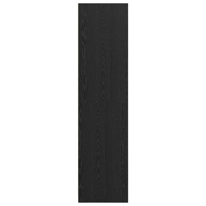 Kledingkast Zwart Eiken 100 x 50 x 200 cm Bewerkt hout
