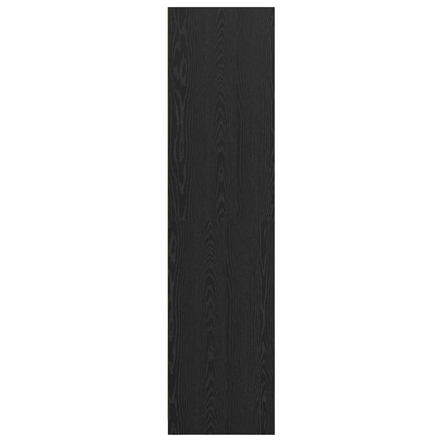 Kledingkast Zwart Eiken 100 x 50 x 200 cm Bewerkt hout