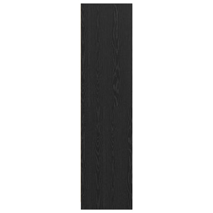 Kledingkast met plank Zwart eiken 30 x 50 x 200 cm Bewerkt hout