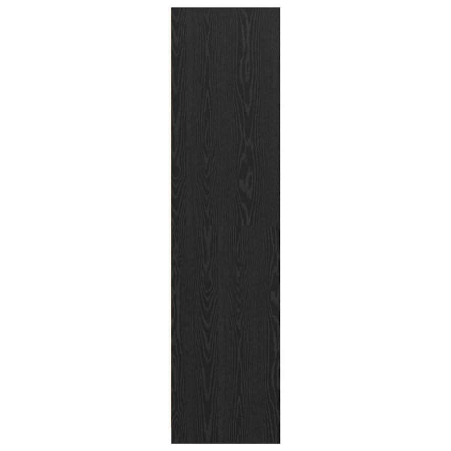 Kledingkast met plank Zwart eiken 30 x 50 x 200 cm Bewerkt hout
