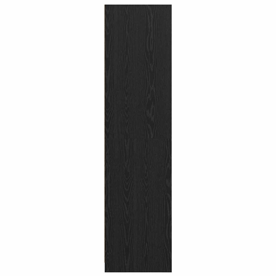 Kledingkast met lade Zwart Eiken 80 x 50 x 200 cm Bewerkt hout