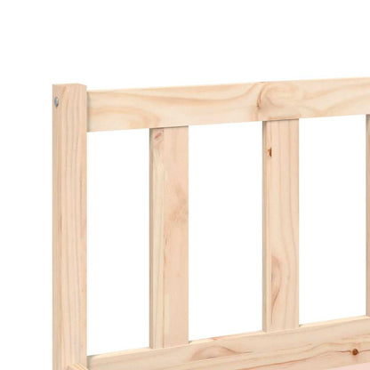 Bedframe Naturel 152 x 203 cm Massief Vurenhout
