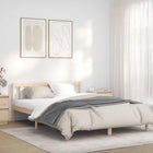 Bedframe 152x203 cm massief vurenhout naturel