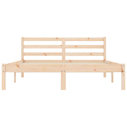 Bedframe Naturel 208,5 x 157,5 x 69,5 cm Massief Vurenhout
