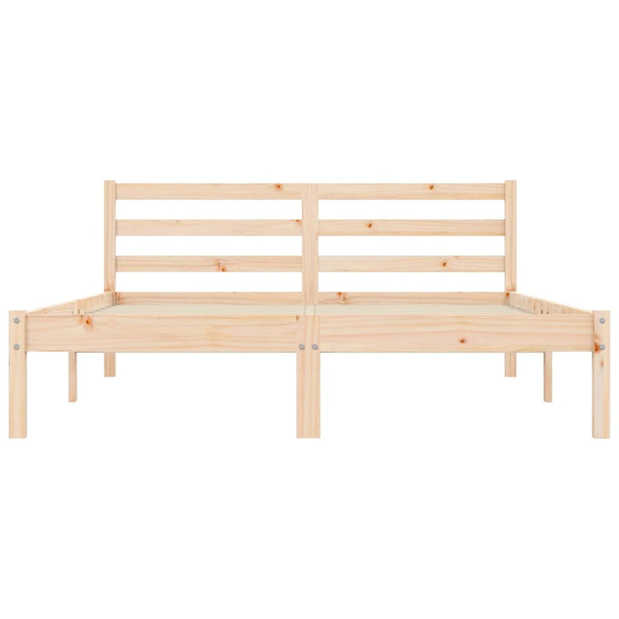 Bedframe Naturel 208,5 x 157,5 x 69,5 cm Massief Vurenhout