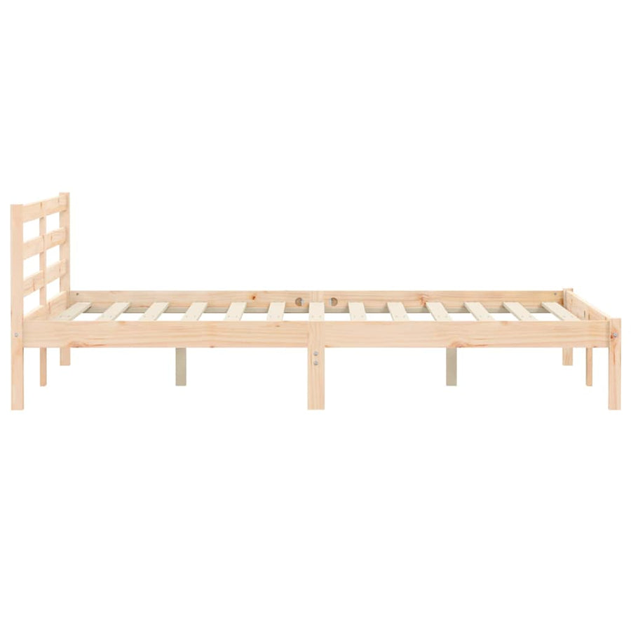 Bedframe Naturel 208,5 x 157,5 x 69,5 cm Massief Vurenhout