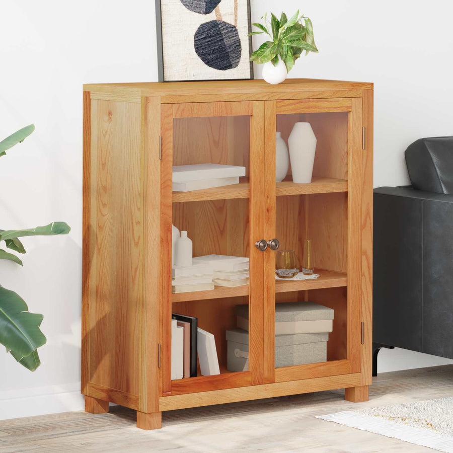 Kast met plank met opslag Bruin 80 x 35 x 95 cm Bewerkt hout