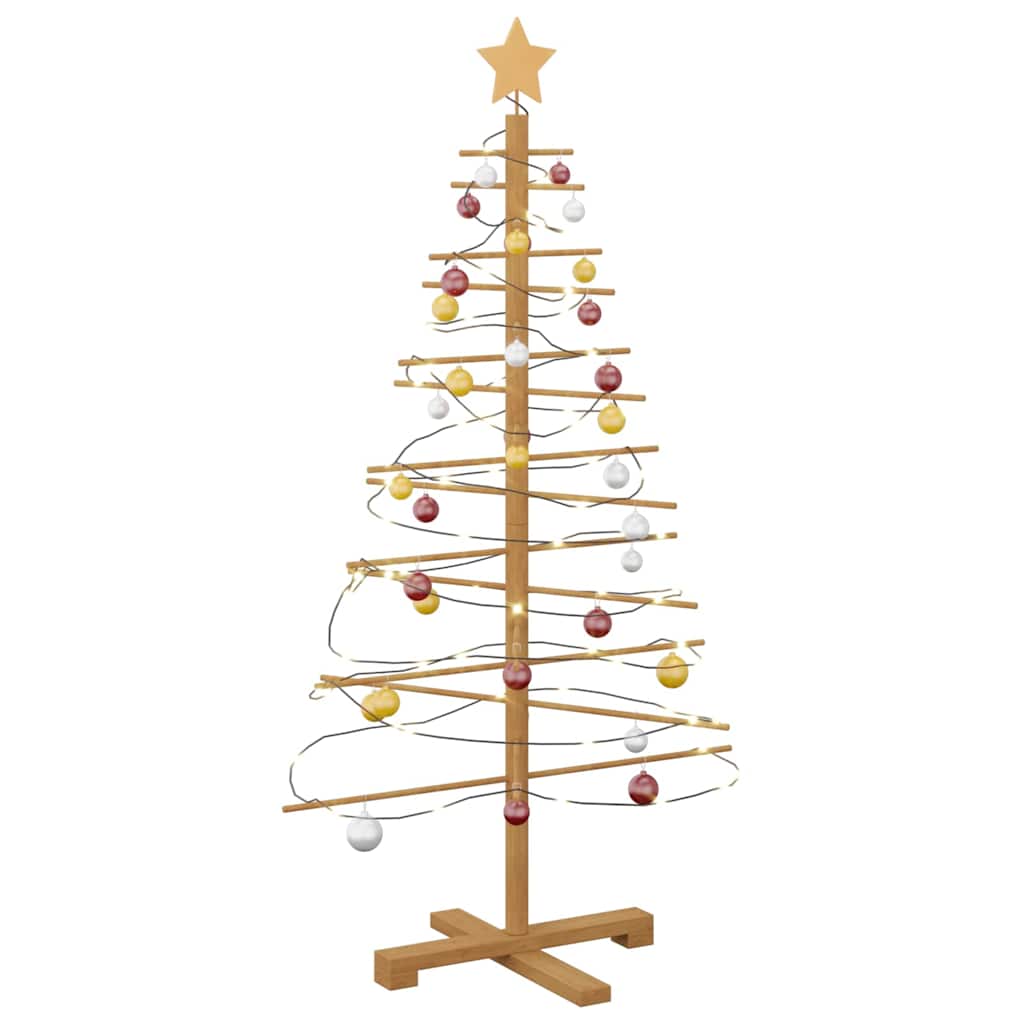 Houten kerstboom Bruin 125 cm Bamboe