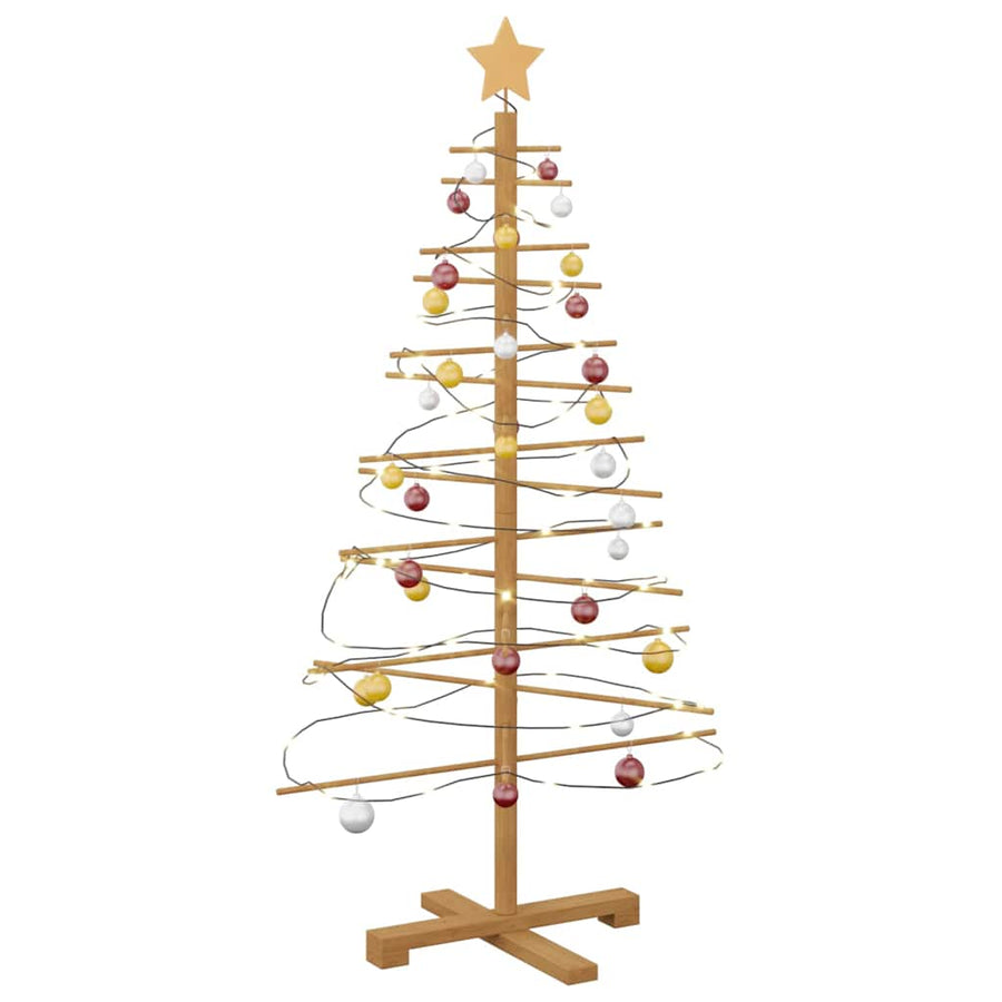 Houten kerstboom Bruin 125 cm Bamboe