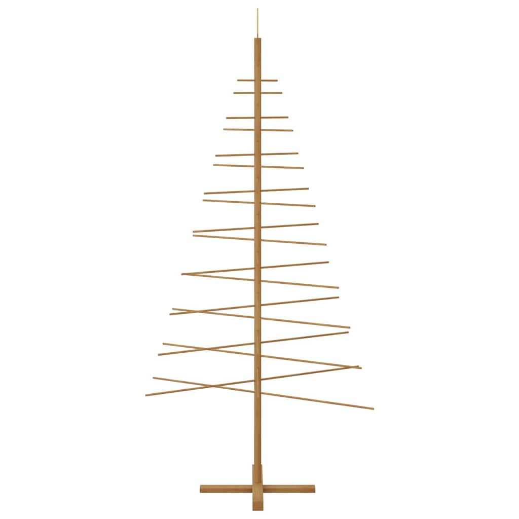 Houten kerstboom met standaard Bruin 210 cm Bamboe