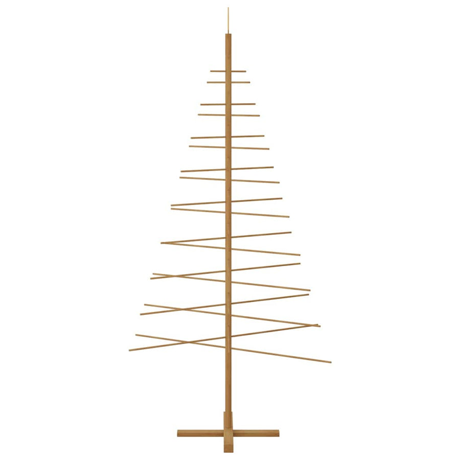 Houten kerstboom met standaard Bruin 210 cm Bamboe