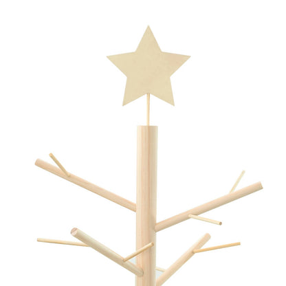 Houten kerstboom Naturel 125 cm Massief grenenhout