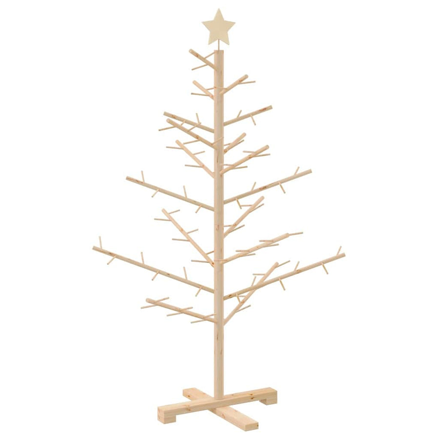 Houten kerstboom Naturel 125 cm Massief grenenhout