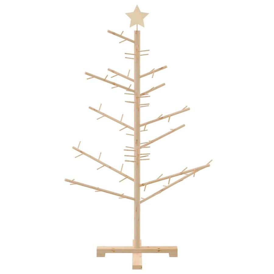 Houten kerstboom Naturel 125 cm Massief grenenhout