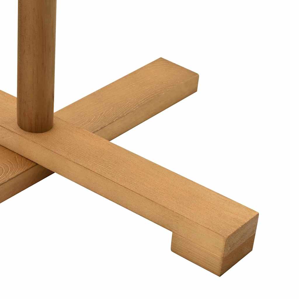 Houten kerstboom met standaard Bruin 125 cm Massief grenenhout