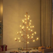 Houten kerstboom 150 cm massief grenenhout bruin