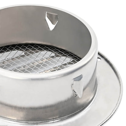 Luchtventilatie roosters 4 pcs Zilver 80 mm Roestvrij staal