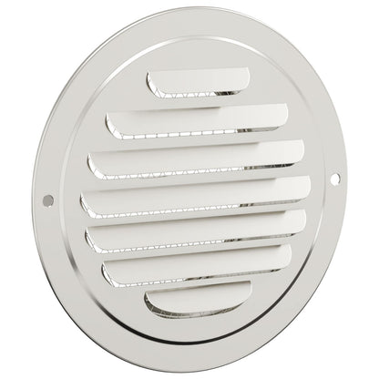 Luchtventilatie roosters 4 pcs Zilver 80 mm Roestvrij staal