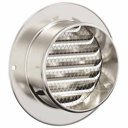 Luchtventilatie roosters 4 pcs Zilver 80 mm Roestvrij staal