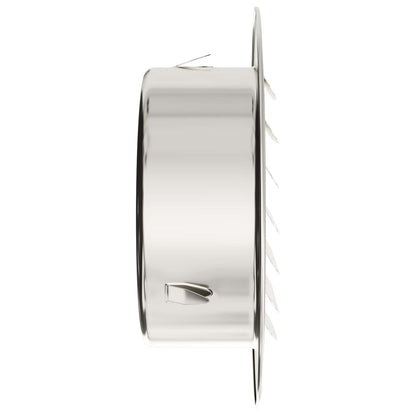 Luchtventilatie roosters 4 pcs Zilver 80 mm Roestvrij staal