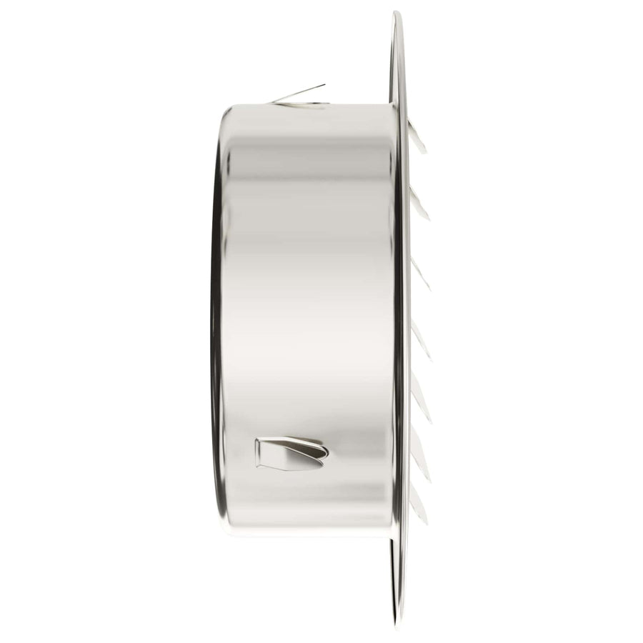 Luchtventilatie roosters 4 pcs Zilver 80 mm Roestvrij staal