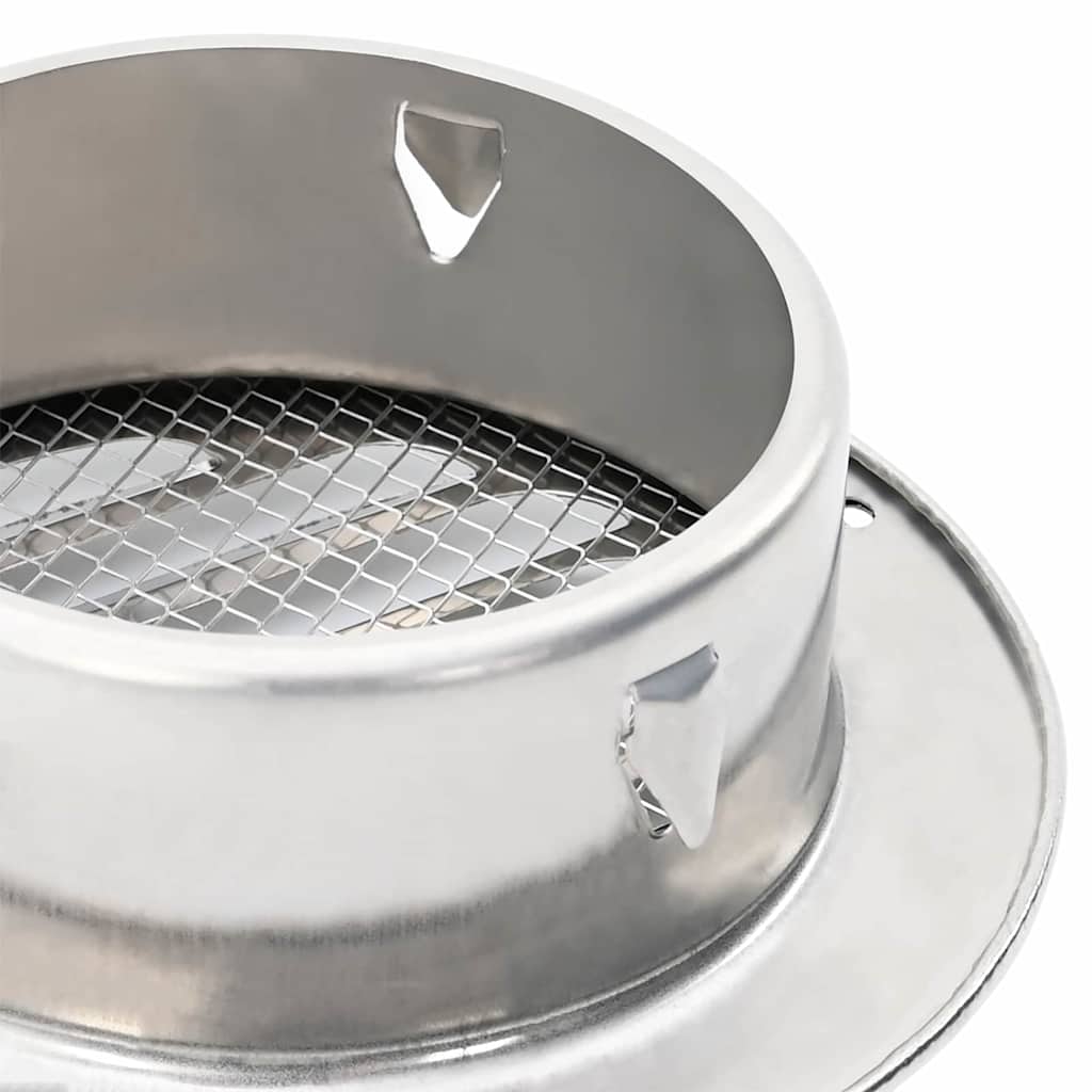 Luchtventilatie roosters 4 pcs Zilver 100 mm Roestvrij staal