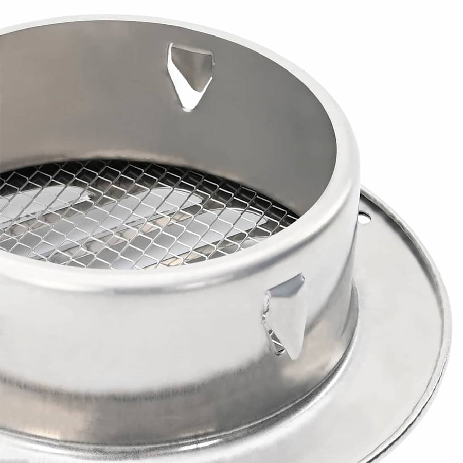 Luchtventilatie roosters 4 pcs Zilver 100 mm Roestvrij staal