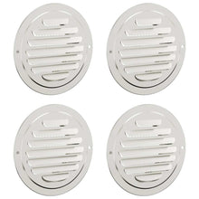 Luchtventilatie roosters 4 pcs Zilver 100 mm Roestvrij staal
