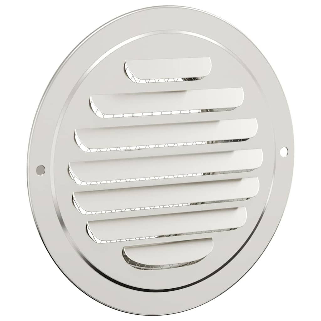 Luchtventilatie roosters 4 pcs Zilver 100 mm Roestvrij staal