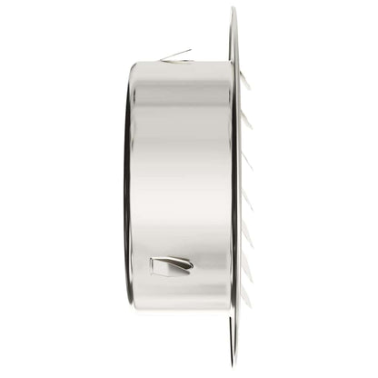 Luchtventilatie roosters 4 pcs Zilver 100 mm Roestvrij staal