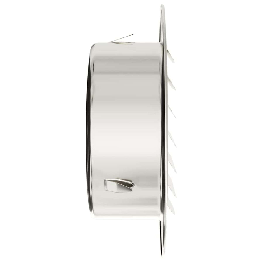 Luchtventilatie roosters 4 pcs Zilver 100 mm Roestvrij staal