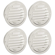 Luchtventilatie roosters 4 pcs Zilver 125 mm Roestvrij staal