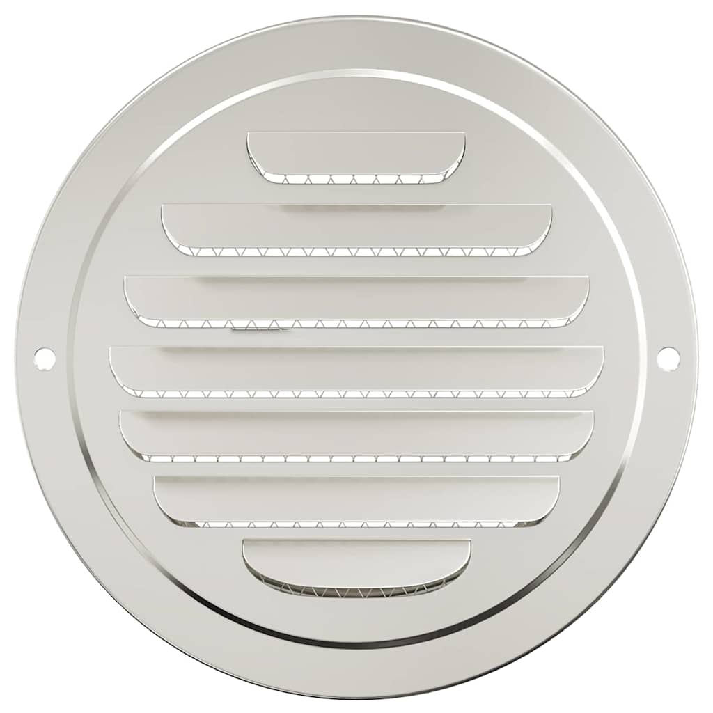 Luchtventilatie roosters 4 pcs Zilver 125 mm Roestvrij staal
