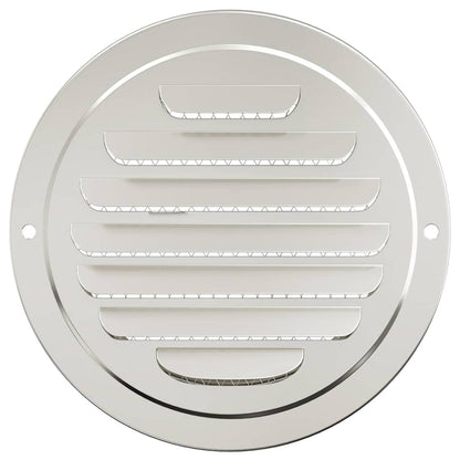 Luchtventilatie roosters 4 pcs Zilver 125 mm Roestvrij staal