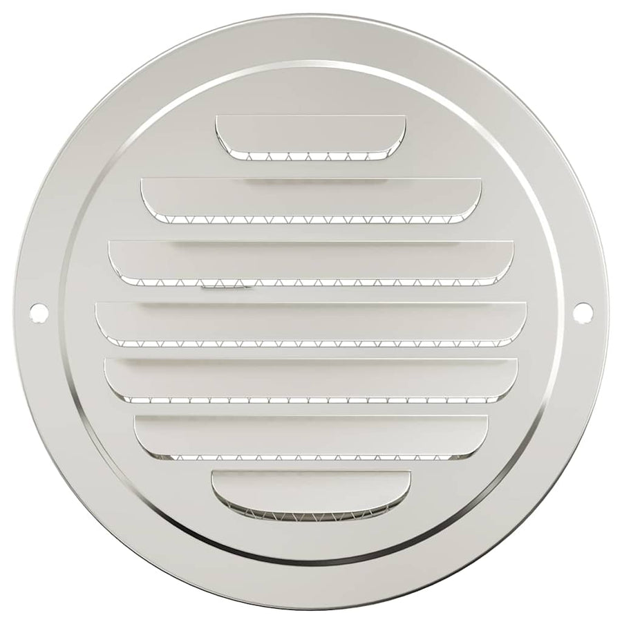 Luchtventilatie roosters 4 pcs Zilver 125 mm Roestvrij staal