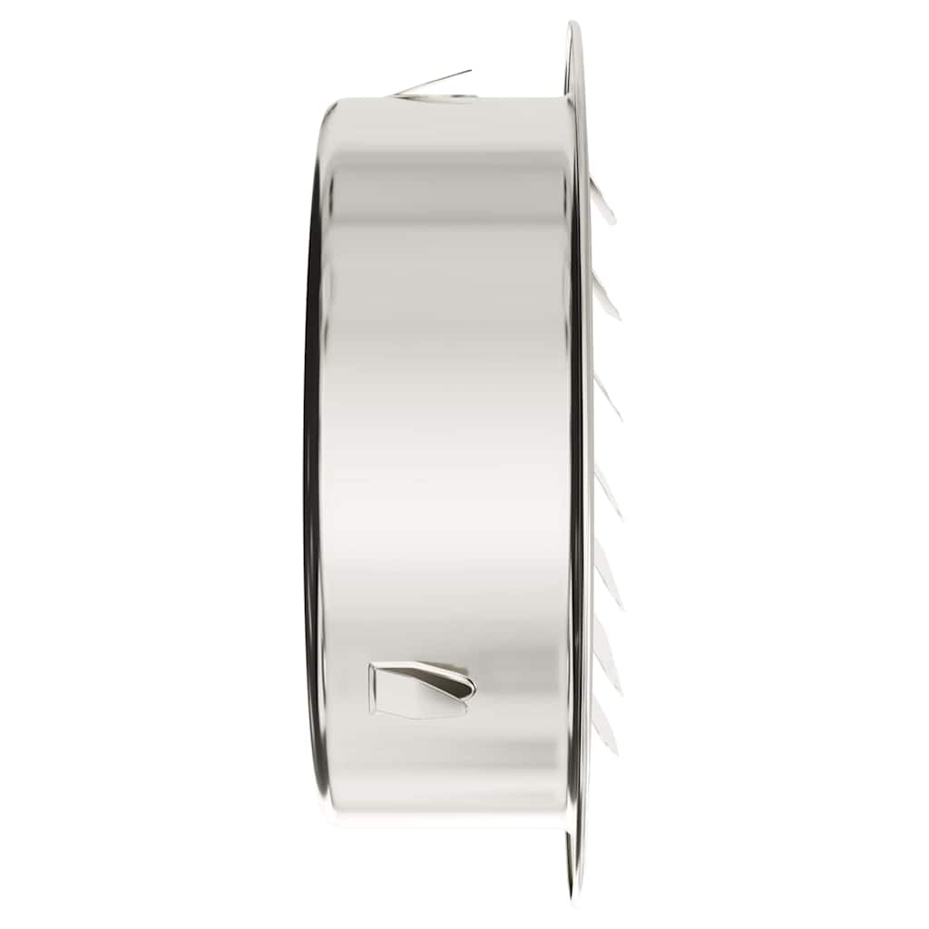 Luchtventilatie roosters 4 pcs Zilver 125 mm Roestvrij staal