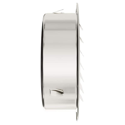 Luchtventilatie roosters 4 pcs Zilver 125 mm Roestvrij staal