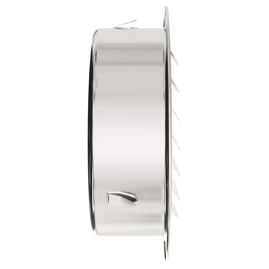 Luchtventilatie roosters 4 pcs Zilver 125 mm Roestvrij staal