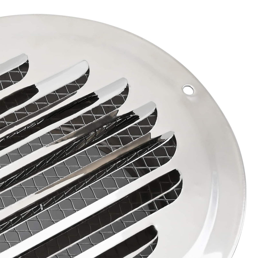 Luchtventilatie roosters 4 pcs Zilver 150 mm Roestvrij staal