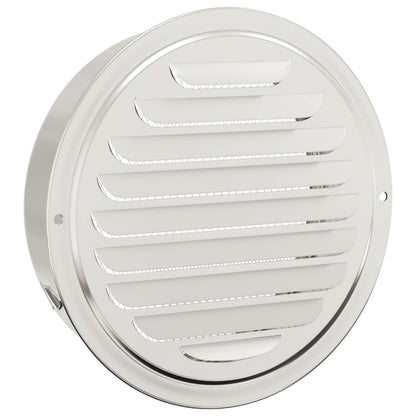 Luchtventilatie roosters 4 pcs Zilver 150 mm Roestvrij staal
