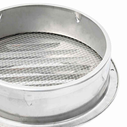 Luchtventilatie roosters 4 pcs Zilver 200 mm Roestvrij staal