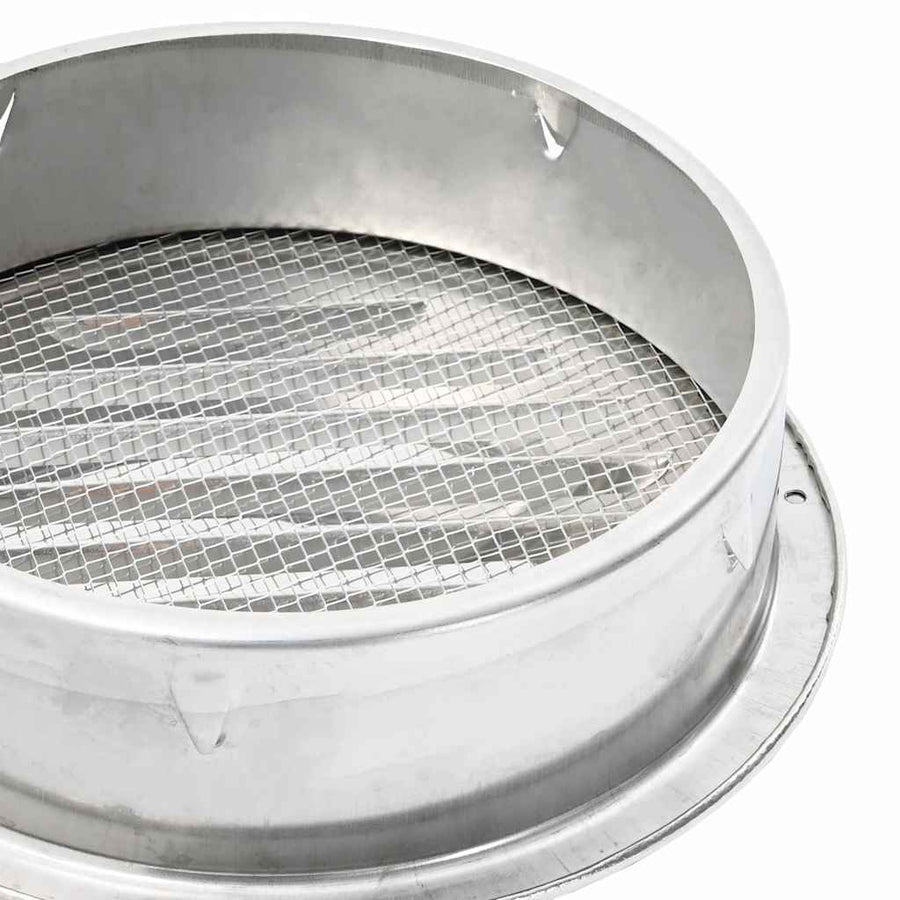 Luchtventilatie roosters 4 pcs Zilver 200 mm Roestvrij staal