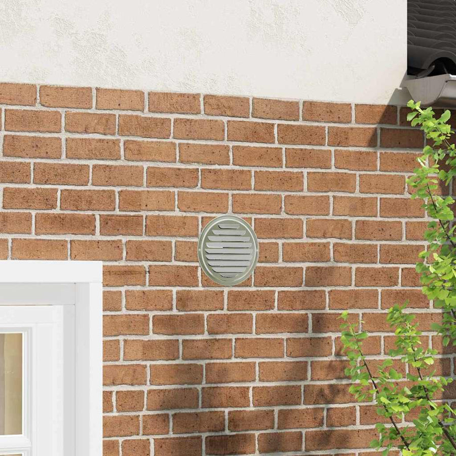 Luchtventilatie roosters 4 pcs Zilver 200 mm Roestvrij staal