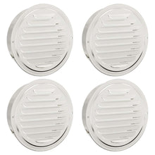 Luchtventilatie roosters 4 pcs Zilver 200 mm Roestvrij staal