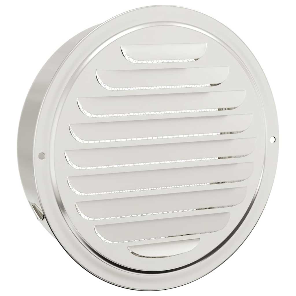 Luchtventilatie roosters 4 pcs Zilver 200 mm Roestvrij staal
